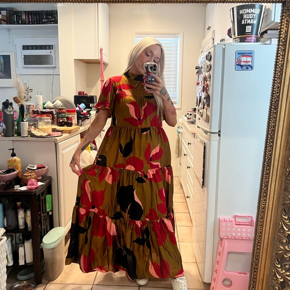 Anthropologie Corey Lynn Calter silk maxi dress